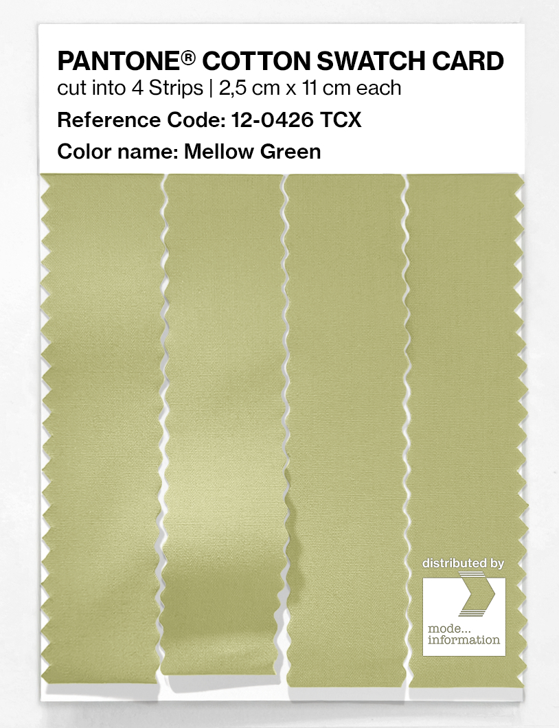 Artikelbild 3 des Artikels “PANTONE® COTTON SWATCH CARD 12-0426 TCX Mellow Green “