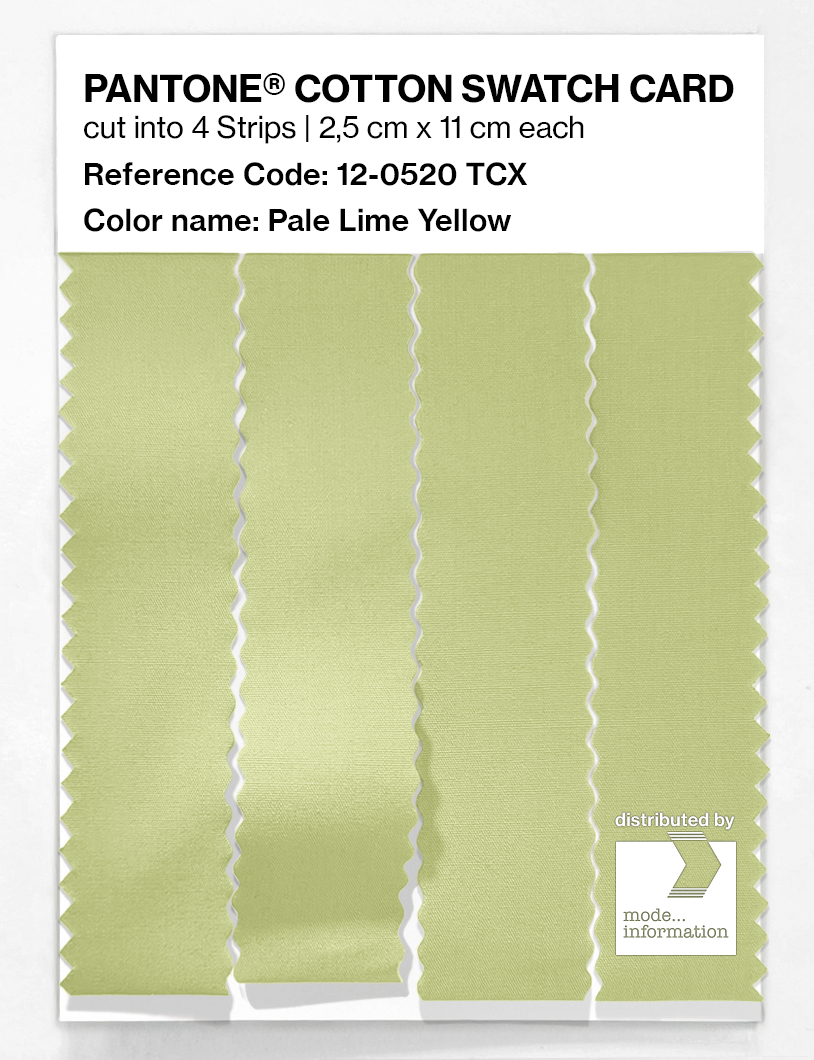 Artikelbild 3 des Artikels “PANTONE® COTTON SWATCH CARD 12-0520 TCX Pale Lime Yellow “