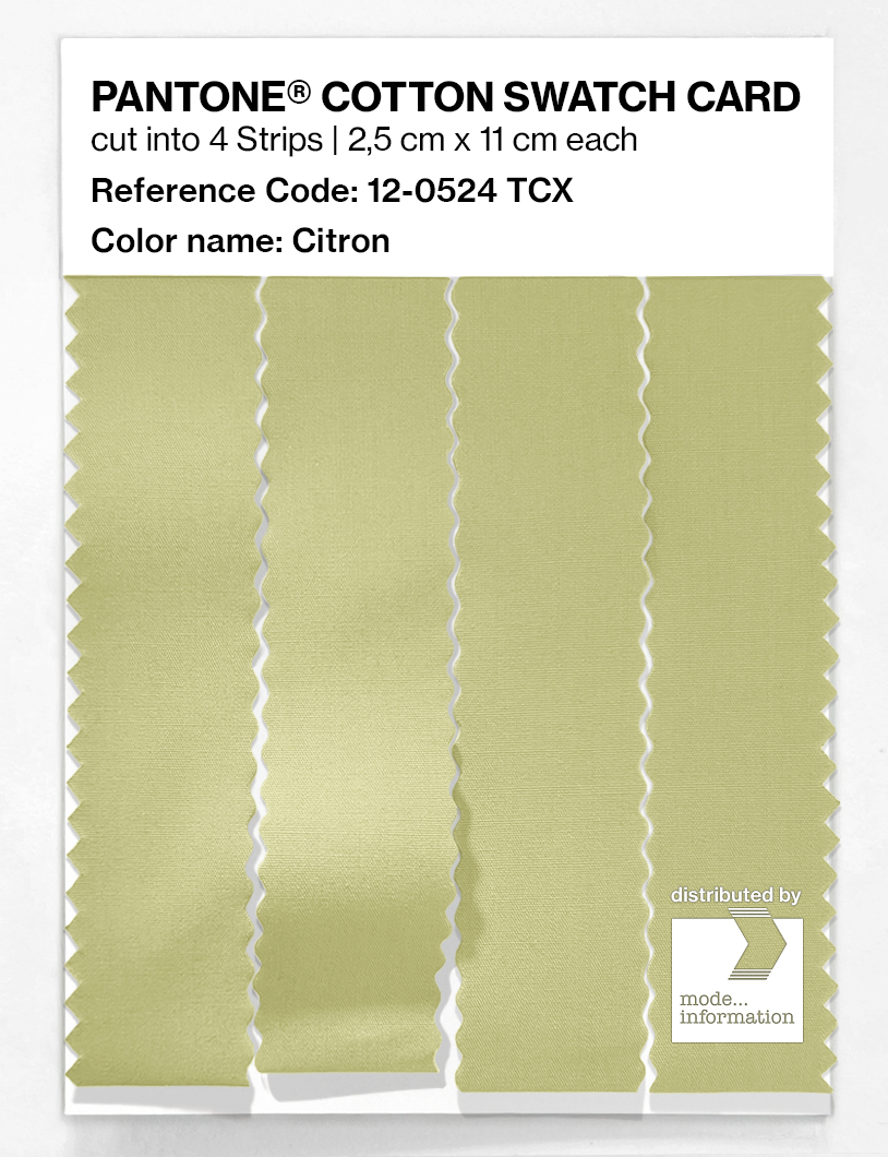 Artikelbild 3 des Artikels “PANTONE® COTTON SWATCH CARD 12-0524 TCX Citron “