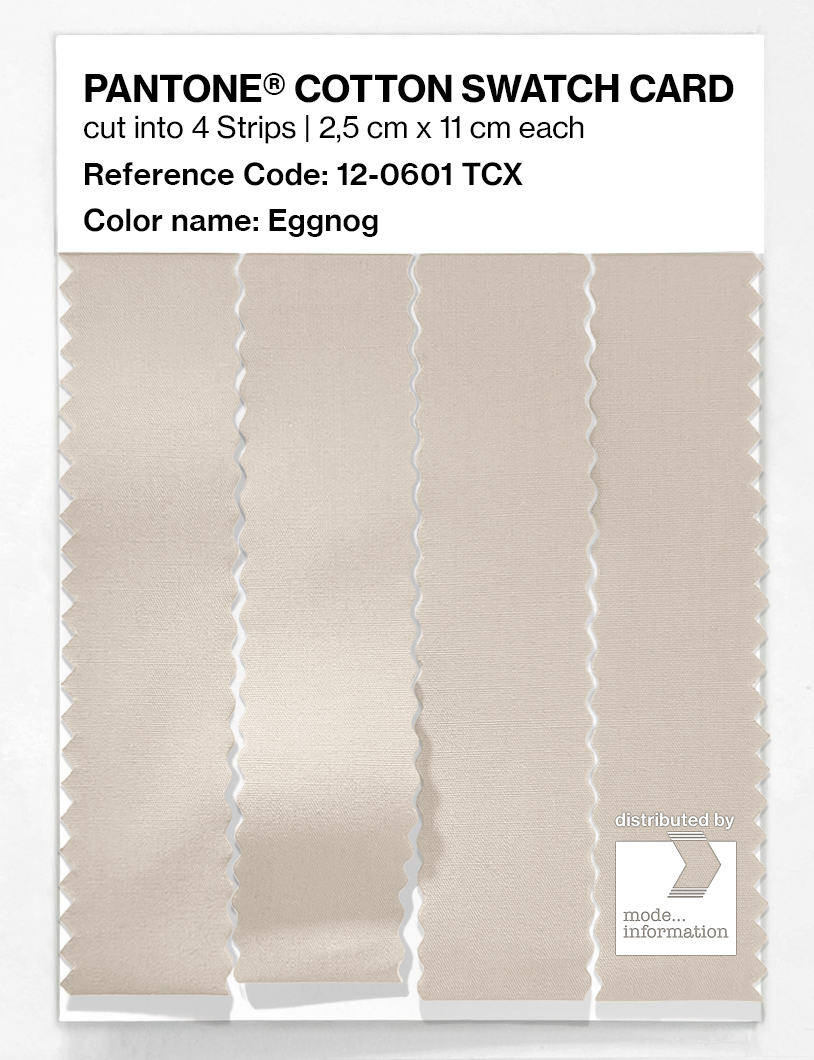 Product image 3 of the product “PANTONE® COTTON SWATCH CARD 12-0601 TCX Eggnog ”