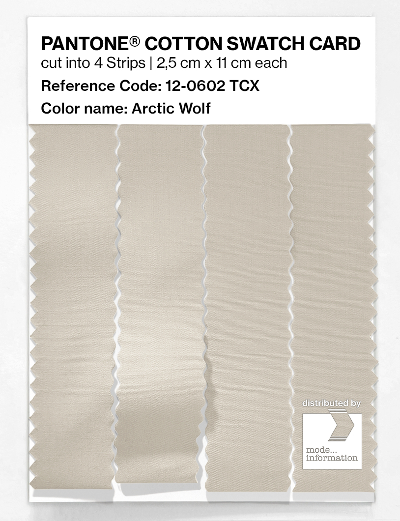 Artikelbild 3 des Artikels “PANTONE® COTTON SWATCH CARD 12-0602 TCX Arctic Wolf “