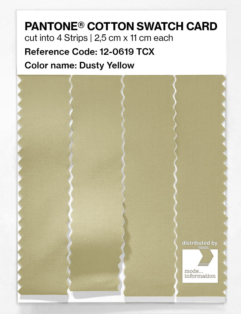 Artikelbild 3 des Artikels “PANTONE® COTTON SWATCH CARD 12-0619 TCX Dusty Yellow “