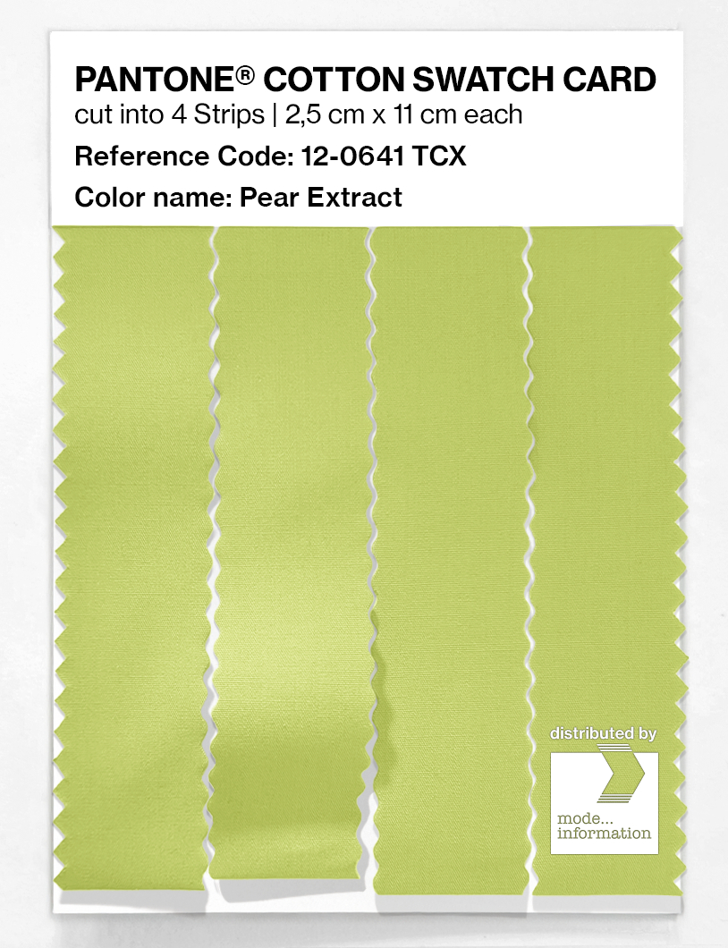 Artikelbild 3 des Artikels “PANTONE® COTTON SWATCH CARD 12-0641 TCX Pear Extract “