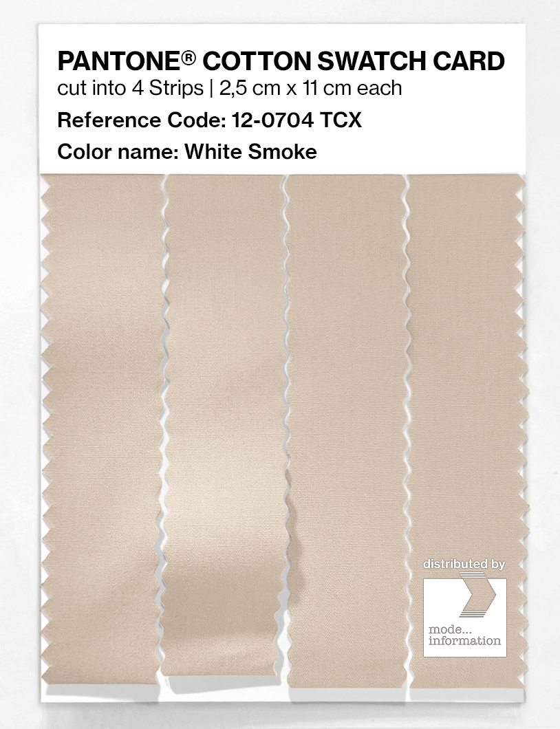 Artikelbild 3 des Artikels “PANTONE® COTTON SWATCH CARD 12-0704 TCX White Smoke “
