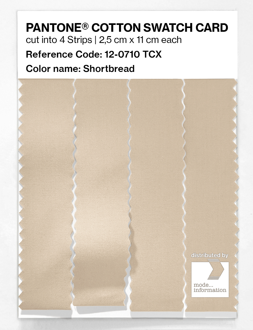 Artikelbild 3 des Artikels “PANTONE® COTTON SWATCH CARD 12-0710 TCX Shortbread “