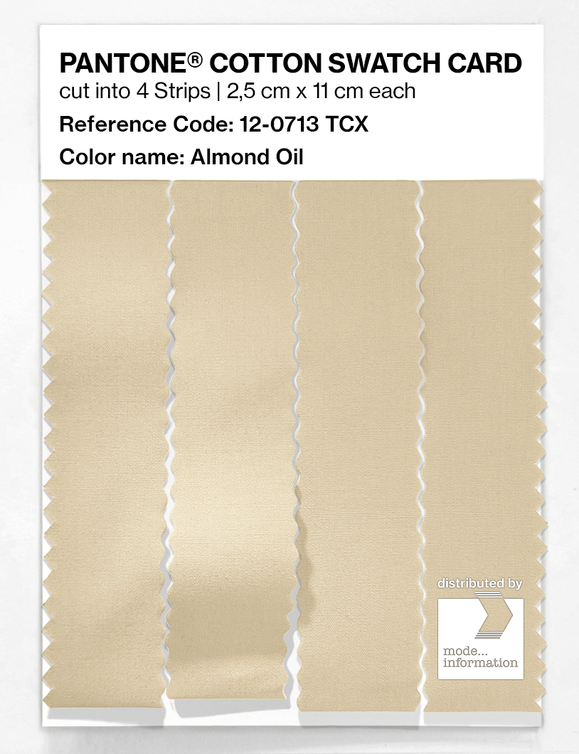 Artikelbild 3 des Artikels “PANTONE® COTTON SWATCH CARD 12-0713 TCX Almond Oil “