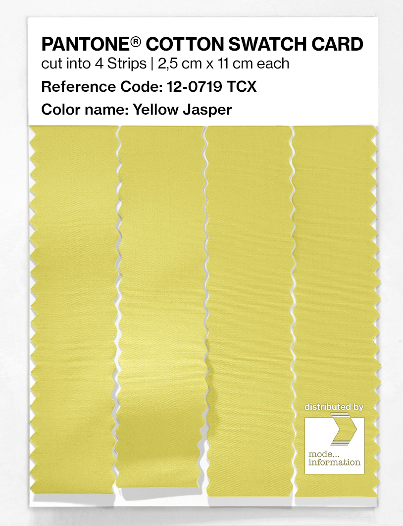 Product image 3 of the product “PANTONE® COTTON SWATCH CARD 12-0719 TCX Yellow Jasper ”