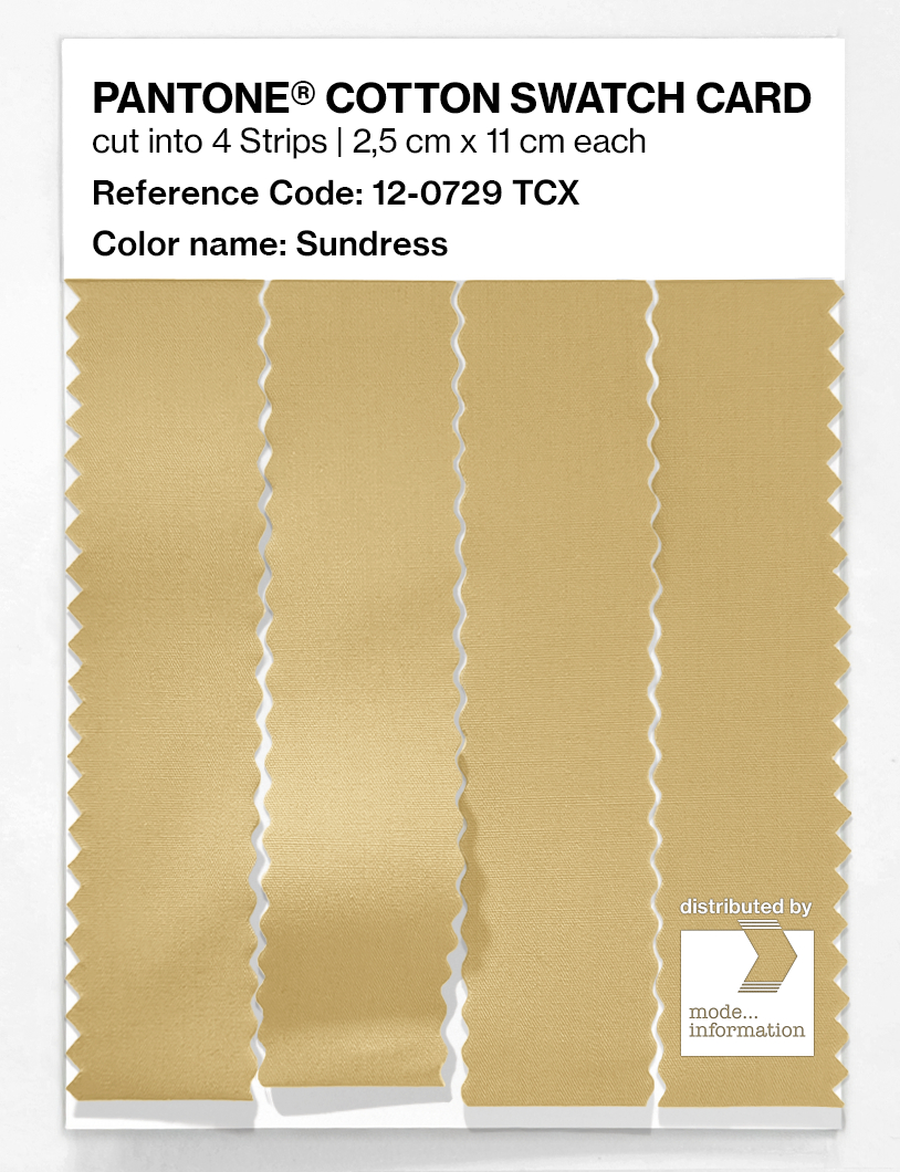 Product image 3 of the product “PANTONE® COTTON SWATCH CARD 12-0729 TCX Sundress ”