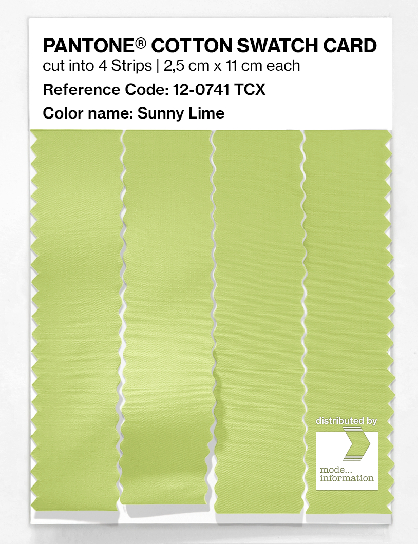 Artikelbild 3 des Artikels “PANTONE® COTTON SWATCH CARD 12-0741 TCX Sunny Lime “