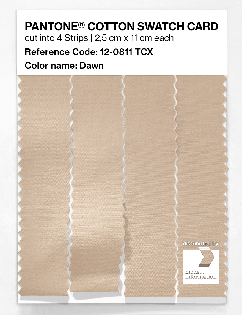 Product image 3 of the product “PANTONE® COTTON SWATCH CARD 12-0811 TCX Dawn ”
