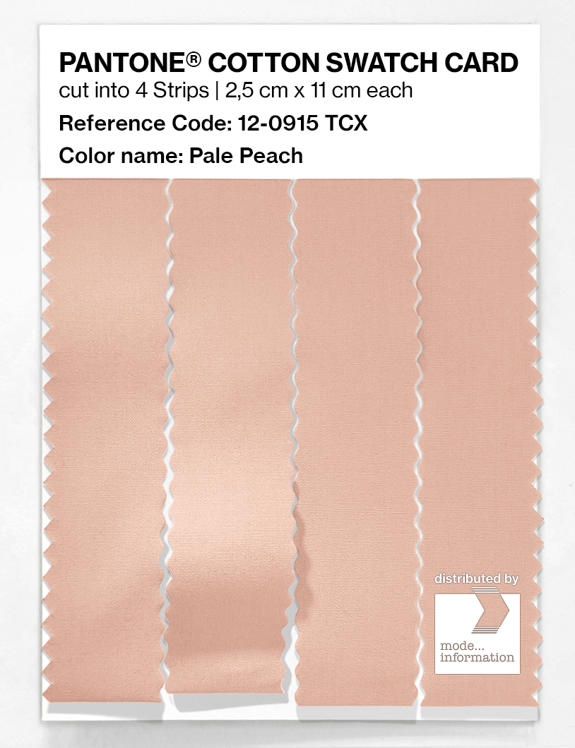 Artikelbild 3 des Artikels “PANTONE® COTTON SWATCH CARD 12-0915 TCX Pale Peach “