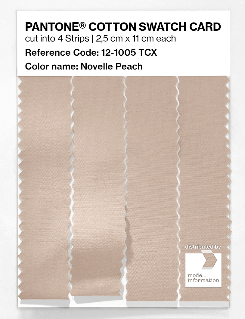 Product image 3 of the product “PANTONE® COTTON SWATCH CARD 12-1005 TCX Novelle Peach ”