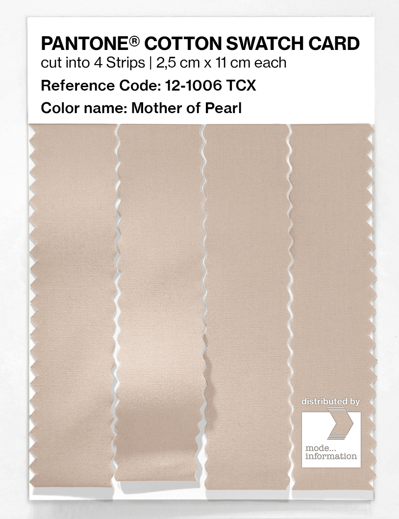 Product image 3 of the product “PANTONE® COTTON SWATCH CARD 12-1006 TCX Mother of Pearl ”