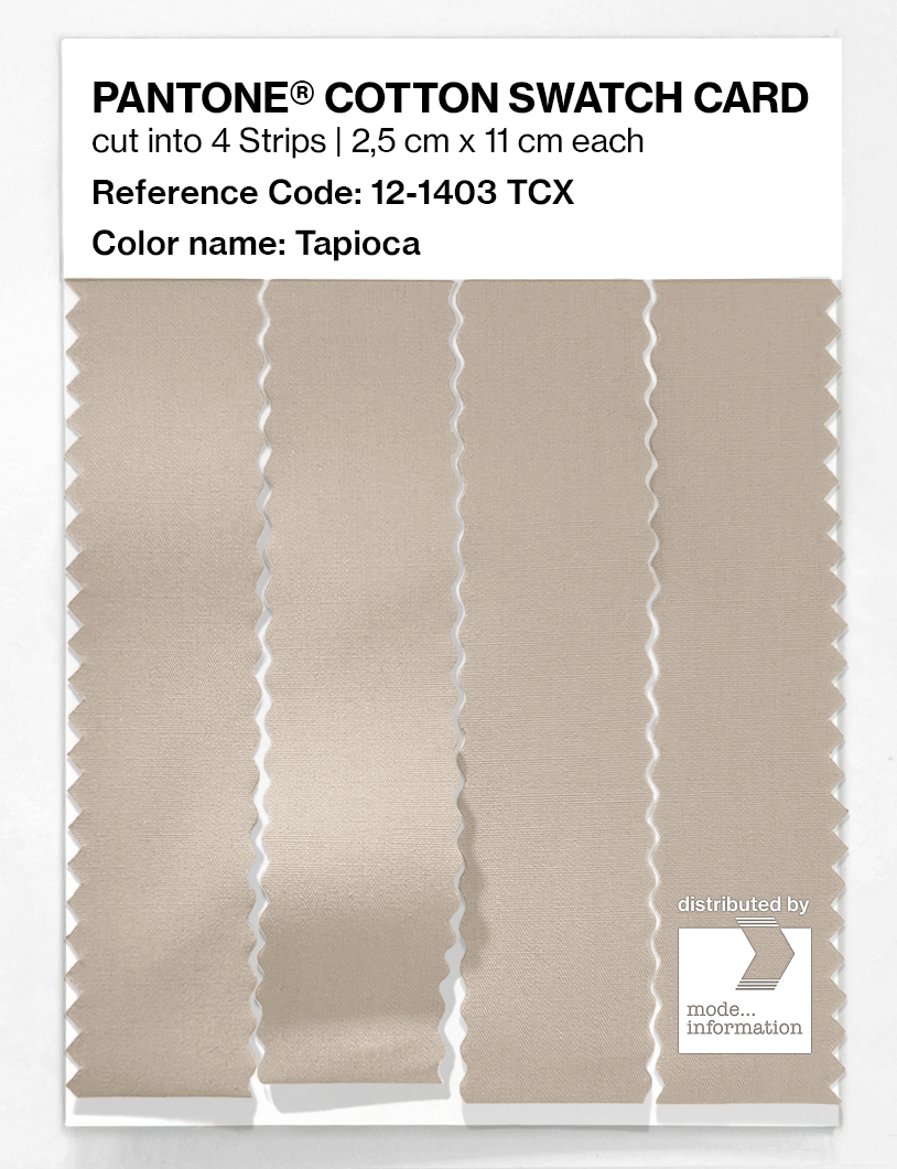 Artikelbild 3 des Artikels “PANTONE® COTTON SWATCH CARD 12-1403 TCX Tapioca “
