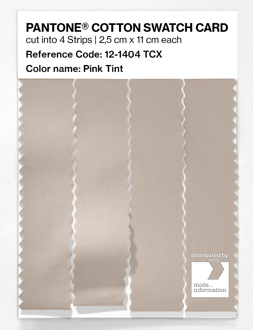 Product image 3 of the product “PANTONE® COTTON SWATCH CARD 12-1404 TCX Pink Tint ”