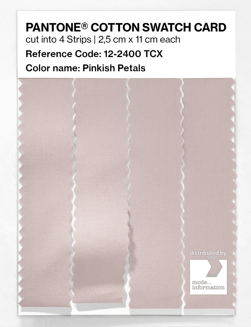 Product image 3 of the product “PANTONE® COTTON SWATCH CARD 12-2400 TCX Pinkish Petals ”