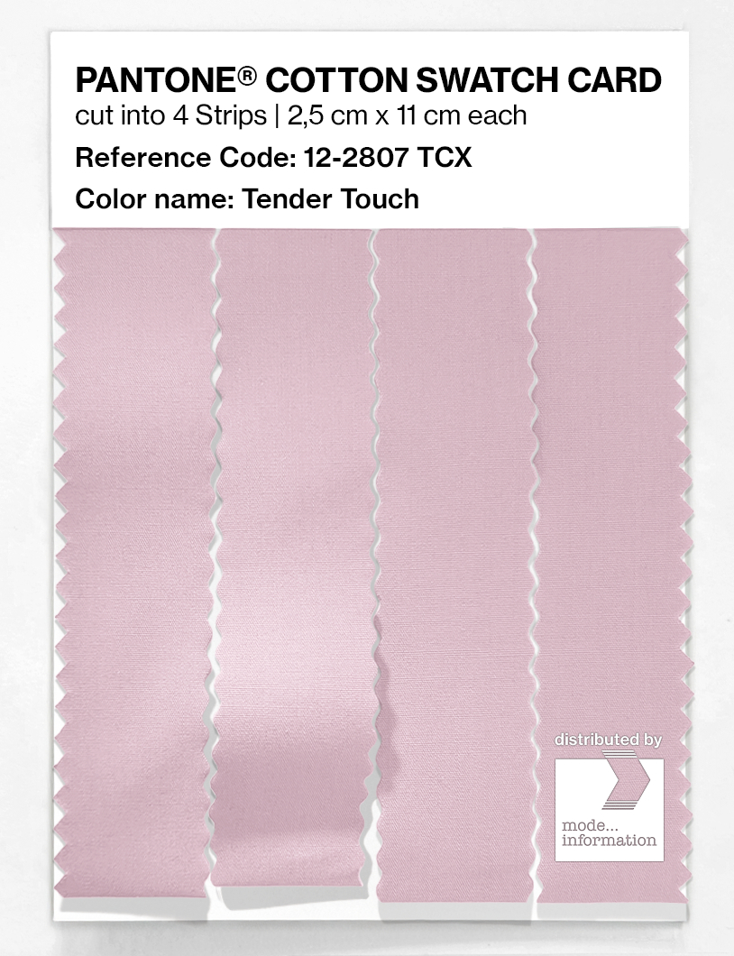 Product image 3 of the product “PANTONE® COTTON SWATCH CARD 12-2807 TCX Tender Touch ”