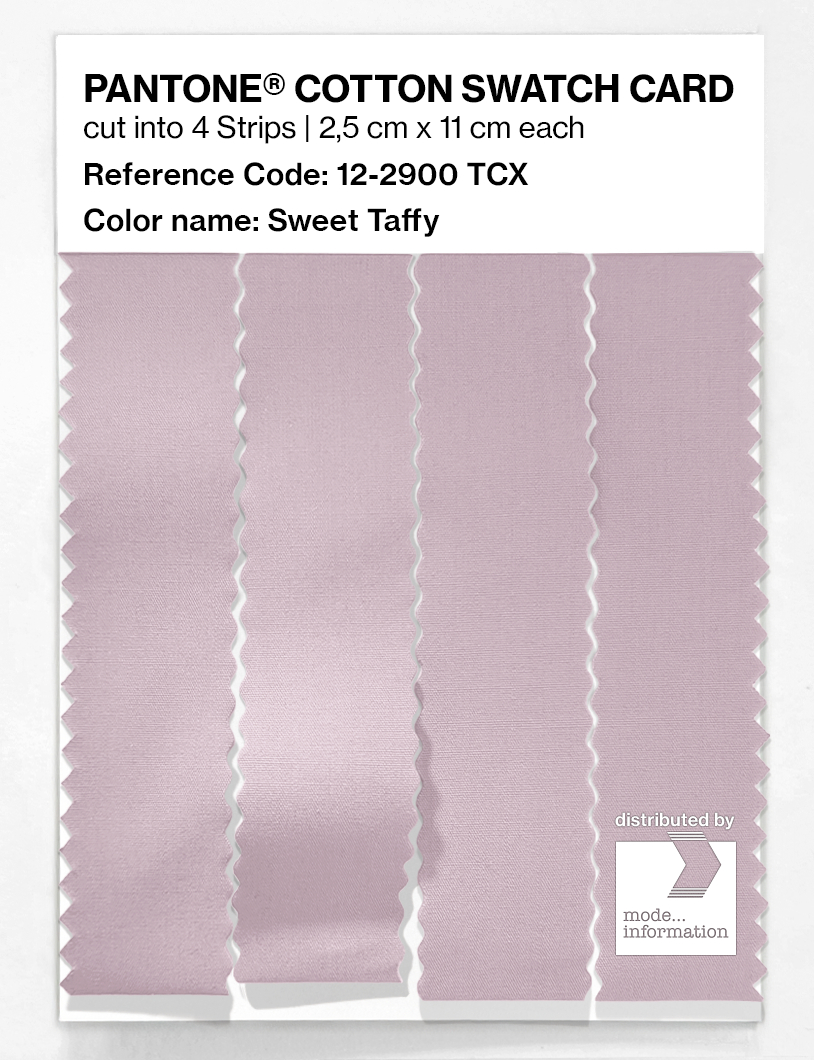 Product image 3 of the product “PANTONE® COTTON SWATCH CARD 12-2900 TCX Sweet Taffy ”