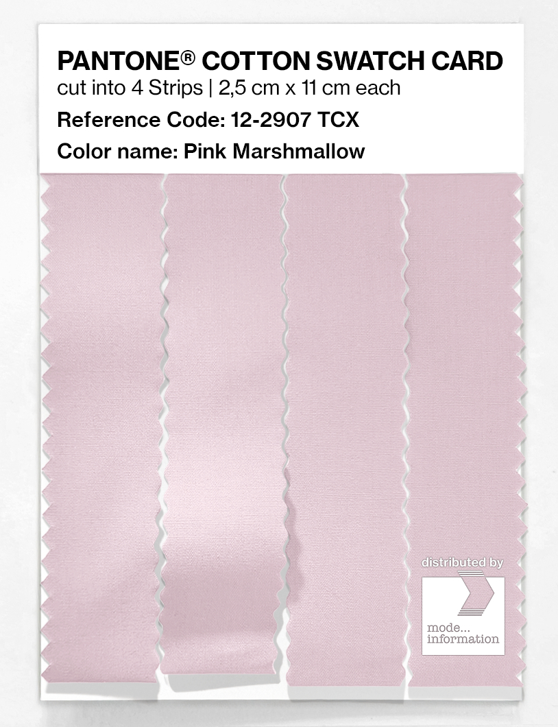 Product image 3 of the product “PANTONE® COTTON SWATCH CARD 12-2907 TCX Pink Marshmallow ”