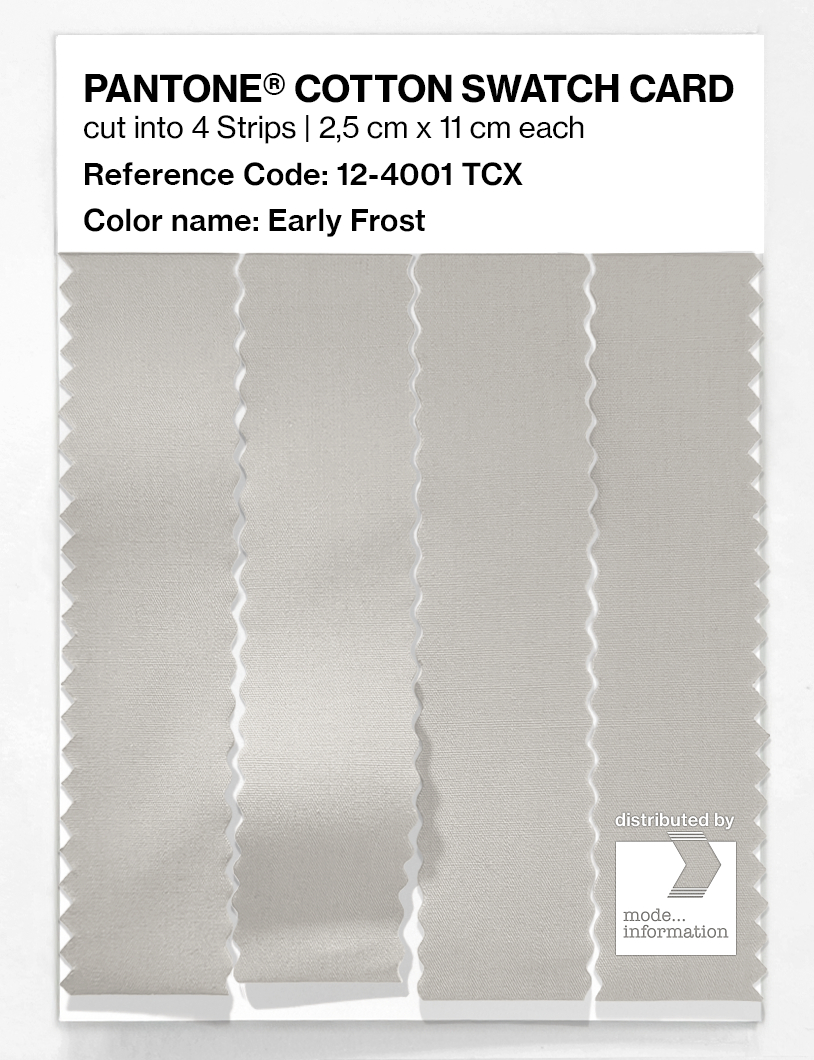 Product image 3 of the product “PANTONE® COTTON SWATCH CARD 12-4001 TCX Early Frost ”