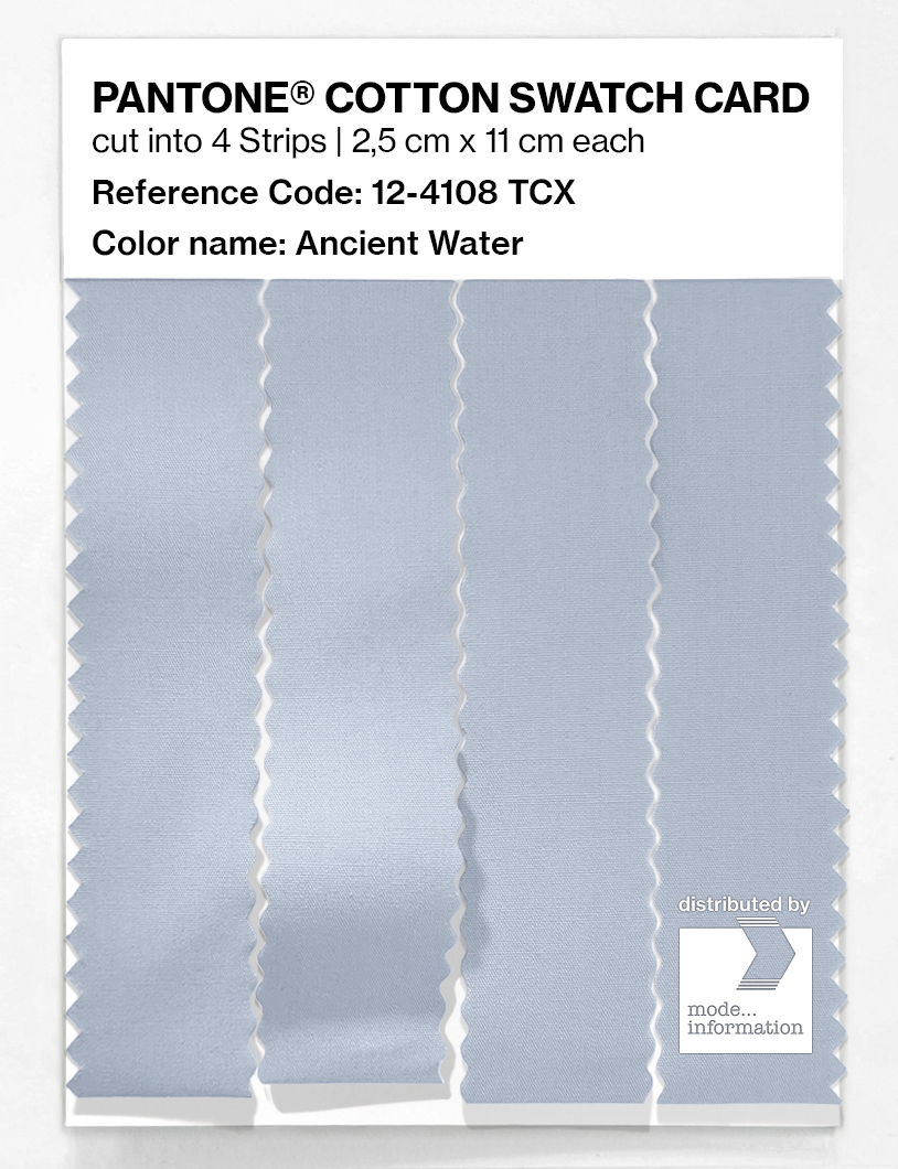 Product image 3 of the product “PANTONE® COTTON SWATCH CARD 12-4108 TCX Ancient Water ”