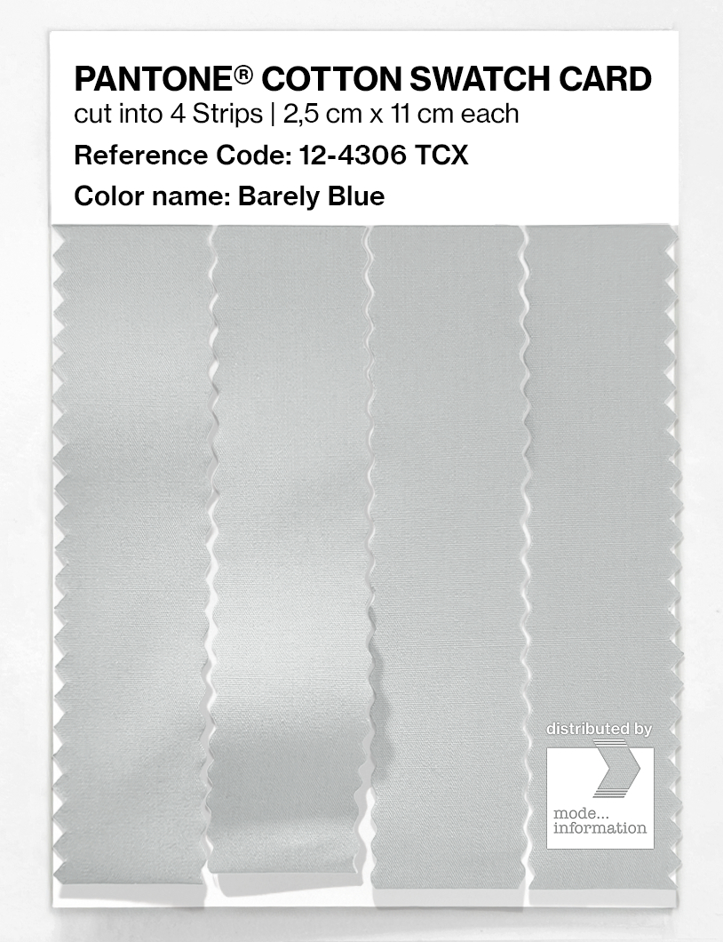 Product image 3 of the product “PANTONE® COTTON SWATCH CARD 12-4306 TCX Barely Blue ”