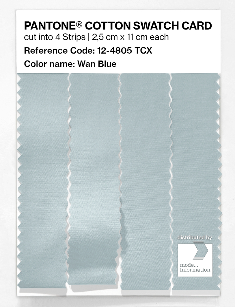 Product image 3 of the product “PANTONE® COTTON SWATCH CARD 12-4805 TCX Wan Blue ”