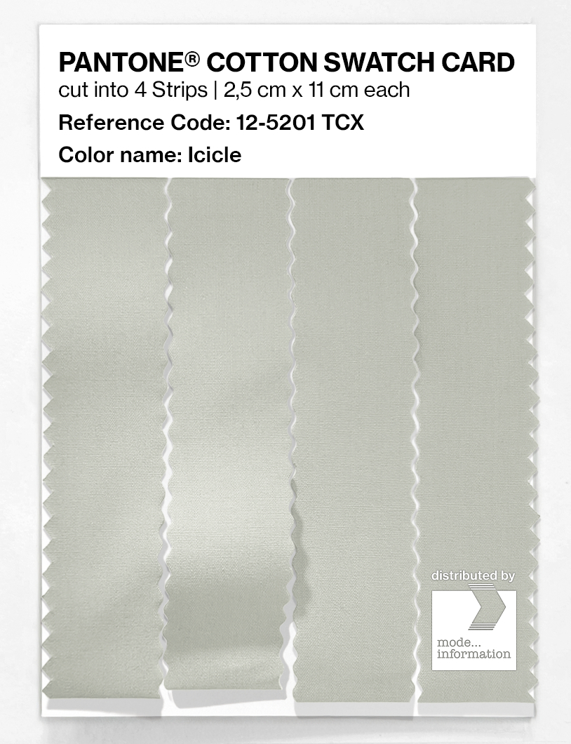 Product image 3 of the product “PANTONE® COTTON SWATCH CARD 12-5201 TCX Icicle ”
