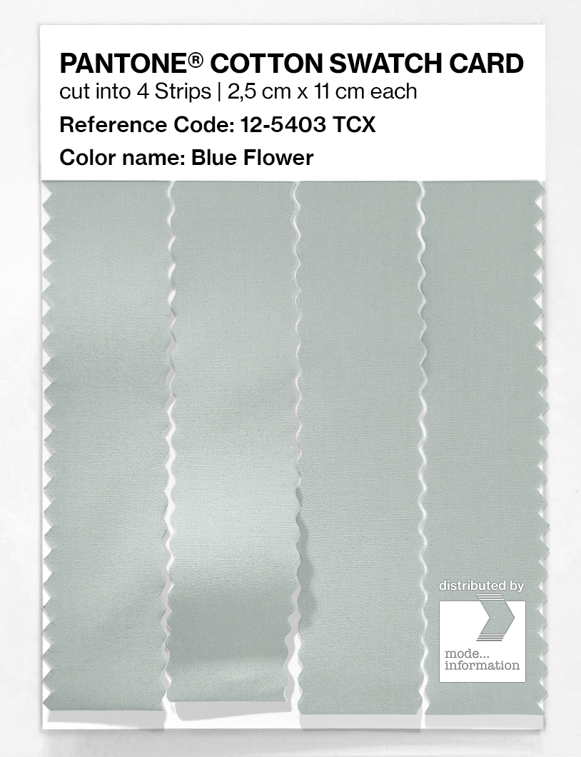 Product image 3 of the product “PANTONE® COTTON SWATCH CARD 12-5403 TCX Blue Flower ”