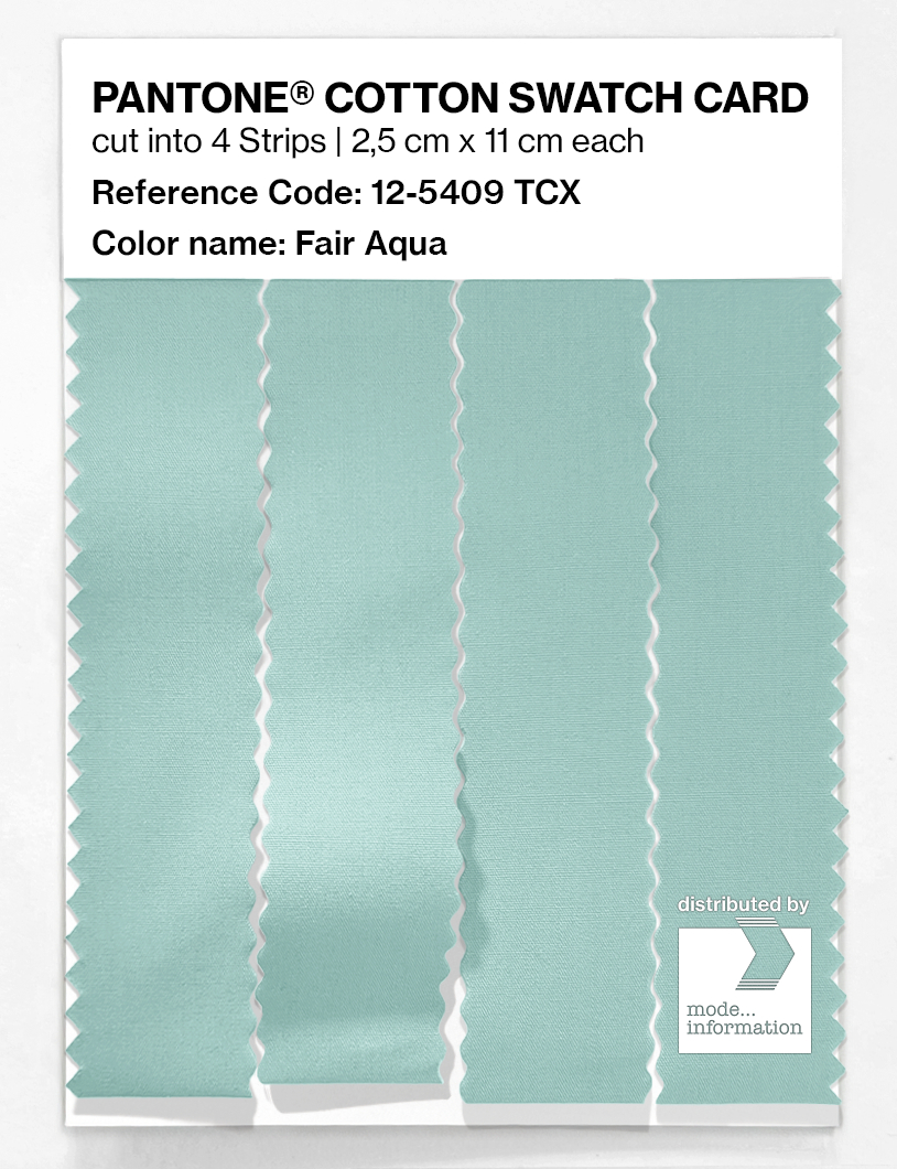 Artikelbild 3 des Artikels “PANTONE® COTTON SWATCH CARD 12-5409 TCX Fair Aqua “