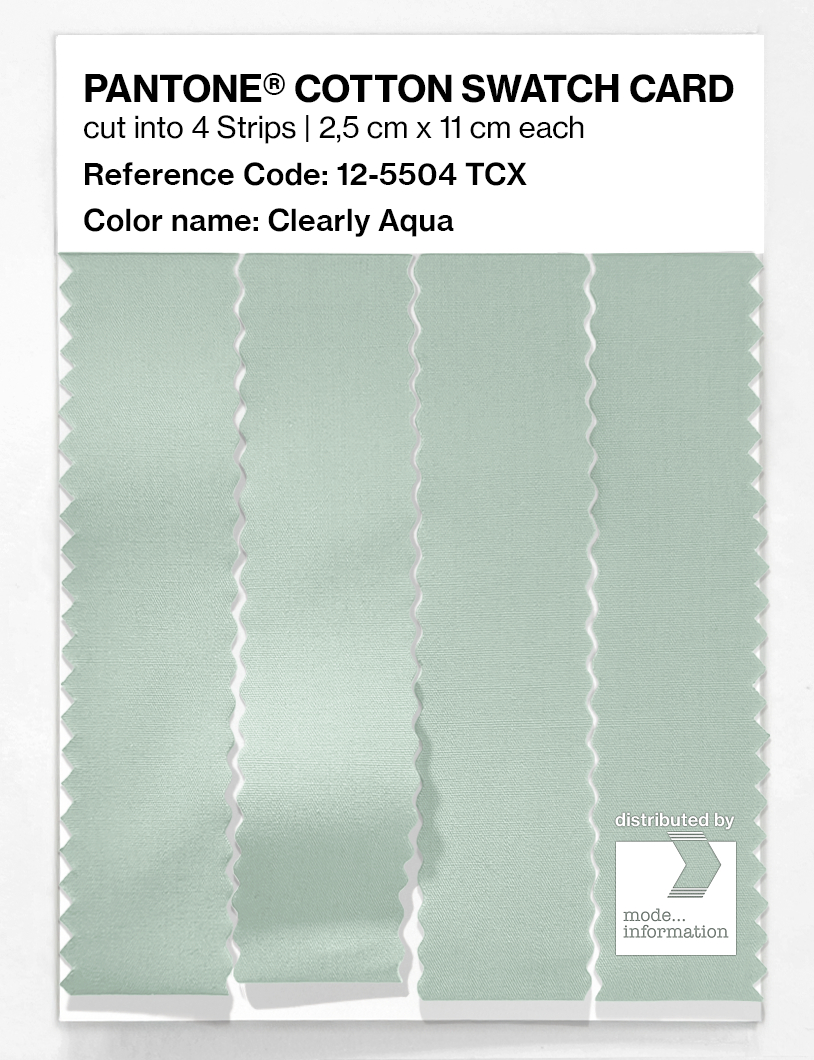 Artikelbild 3 des Artikels “PANTONE® COTTON SWATCH CARD 12-5504 TCX Clearly Aqua “