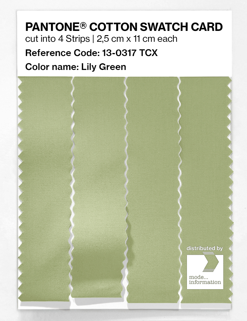 Artikelbild 3 des Artikels “PANTONE® COTTON SWATCH CARD 13-0317 TCX Lily Green “