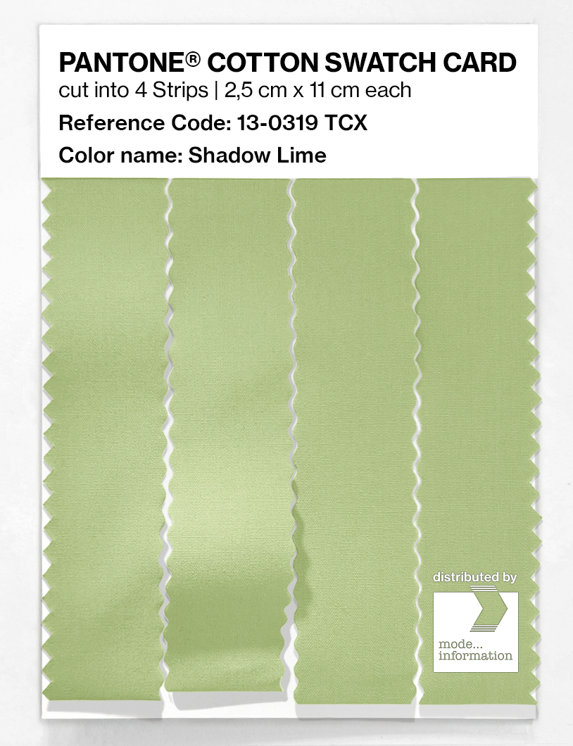 Artikelbild 3 des Artikels “PANTONE® COTTON SWATCH CARD 13-0319 TCX Shadow Lime “