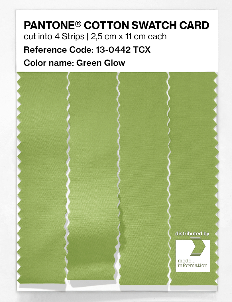 Artikelbild 3 des Artikels “PANTONE® COTTON SWATCH CARD 13-0442 TCX Green Glow “