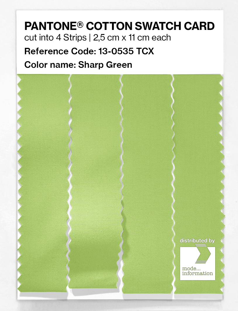 Artikelbild 3 des Artikels “PANTONE® COTTON SWATCH CARD 13-0535 TCX Sharp Green “
