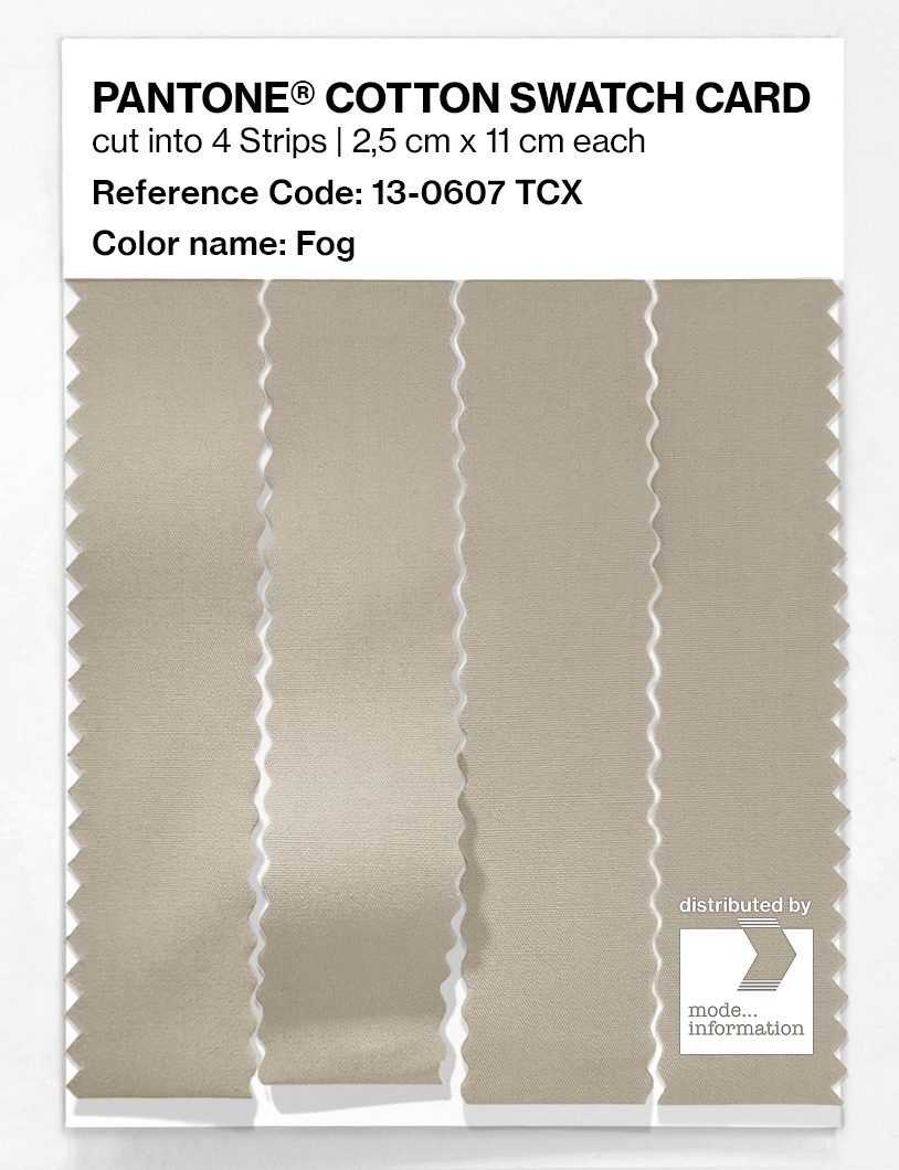 Product image 3 of the product “PANTONE® COTTON SWATCH CARD 13-0607 TCX Fog ”