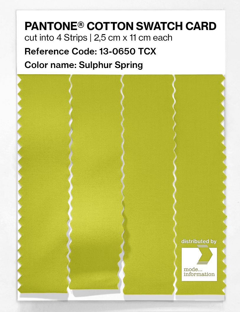 Artikelbild 3 des Artikels “PANTONE® COTTON SWATCH CARD 13-0650 TCX Sulphur Spring “