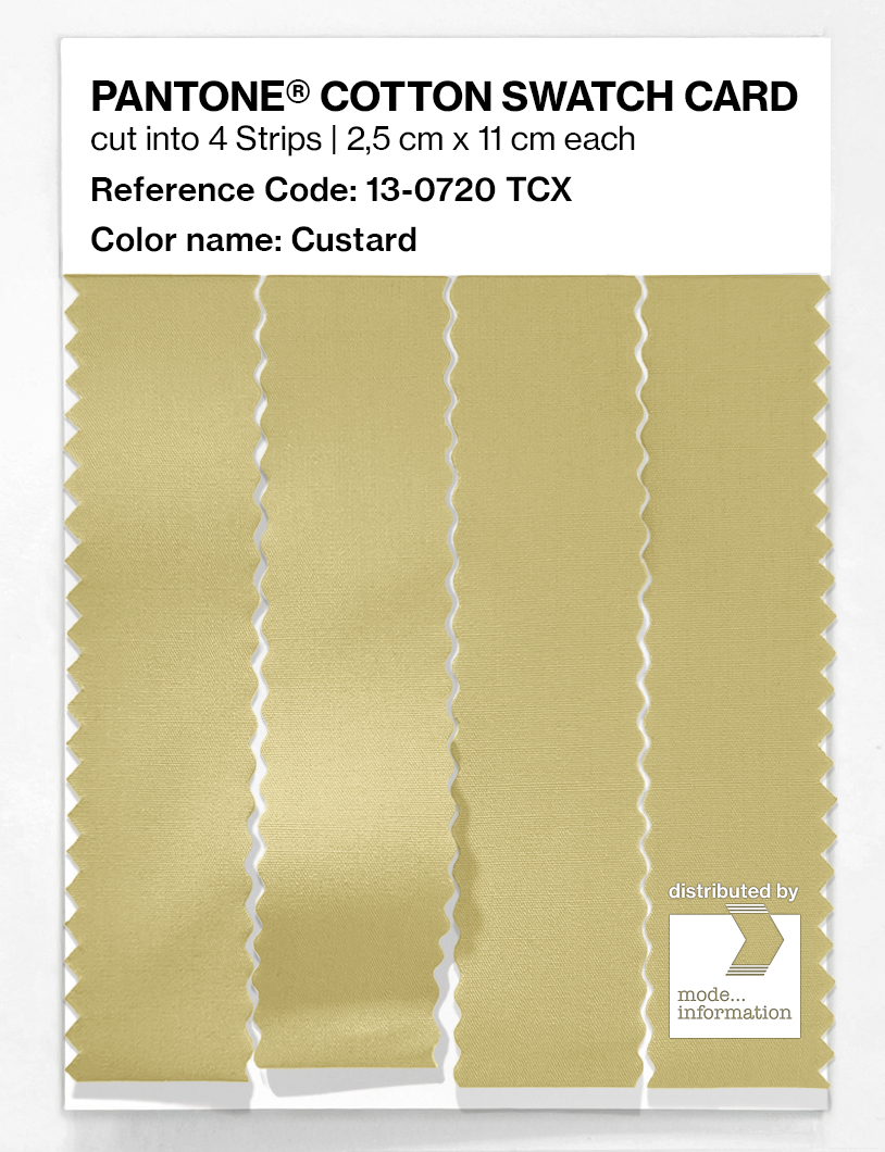 Product image 3 of the product “PANTONE® COTTON SWATCH CARD 13-0720 TCX Custard ”