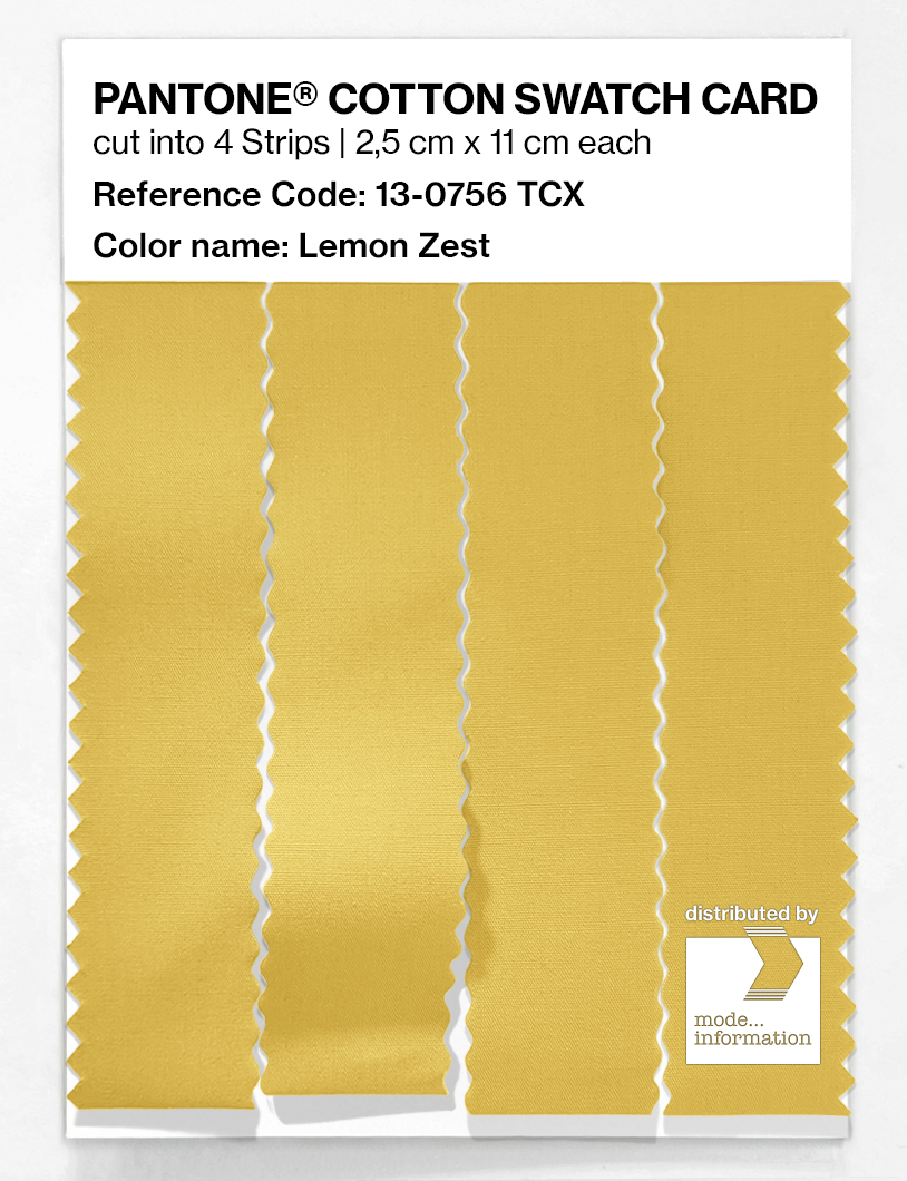 Artikelbild 3 des Artikels “PANTONE® COTTON SWATCH CARD 13-0756 TCX Lemon Zest “