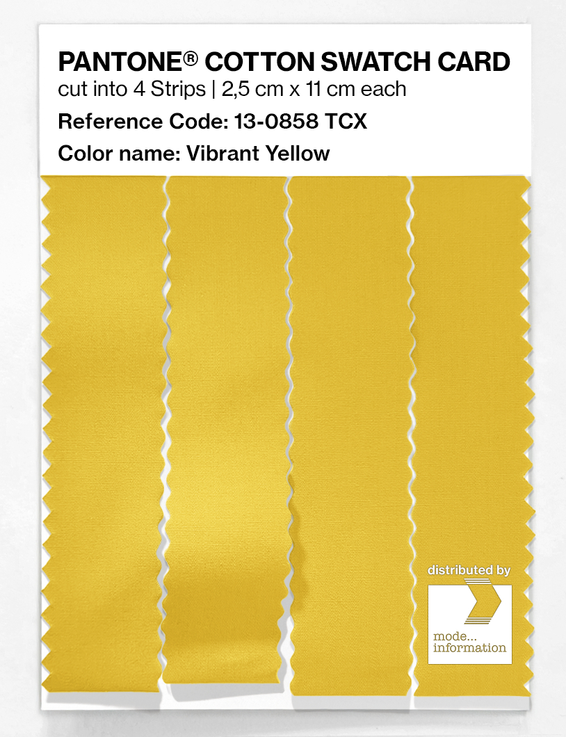 Artikelbild 3 des Artikels “PANTONE® COTTON SWATCH CARD 13-0858 TCX Vibrant Yellow “