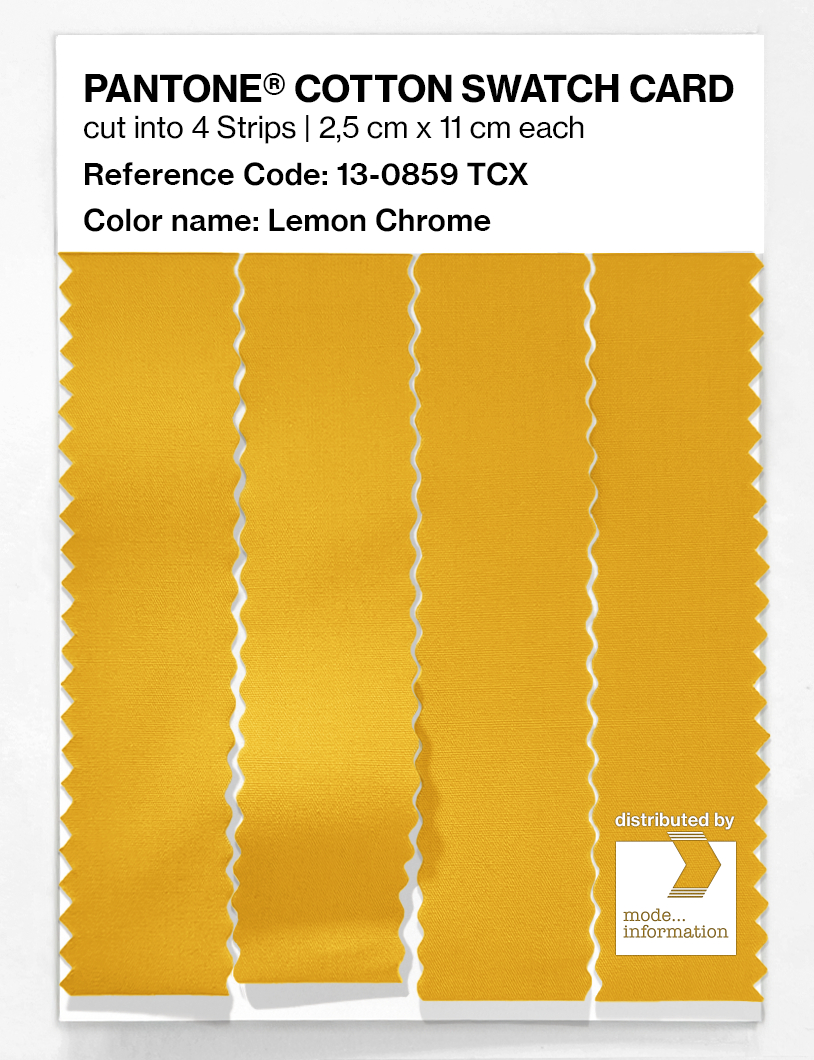 Artikelbild 3 des Artikels “PANTONE® COTTON SWATCH CARD 13-0859 TCX Lemon Chrome “