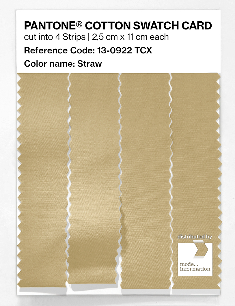 Artikelbild 3 des Artikels “PANTONE® COTTON SWATCH CARD 13-0922 TCX Straw “