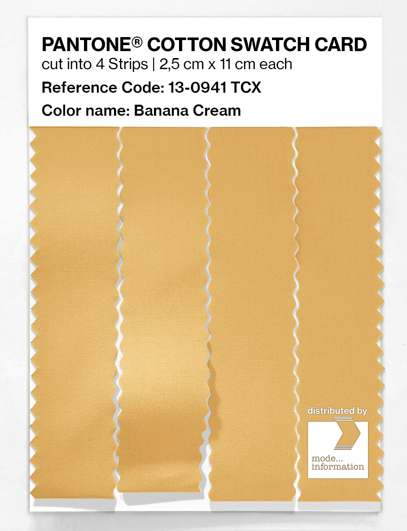 Product image 3 of the product “PANTONE® COTTON SWATCH CARD 13-0941 TCX Banana Cream ”