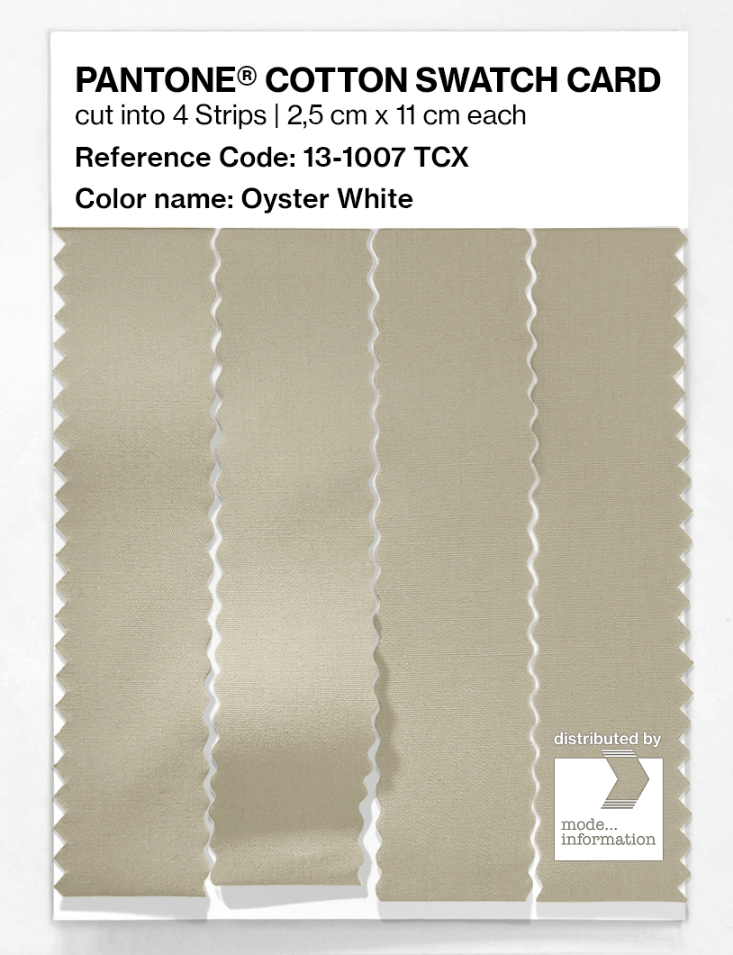 Artikelbild 3 des Artikels “PANTONE® COTTON SWATCH CARD 13-1007 TCX Oyster White “