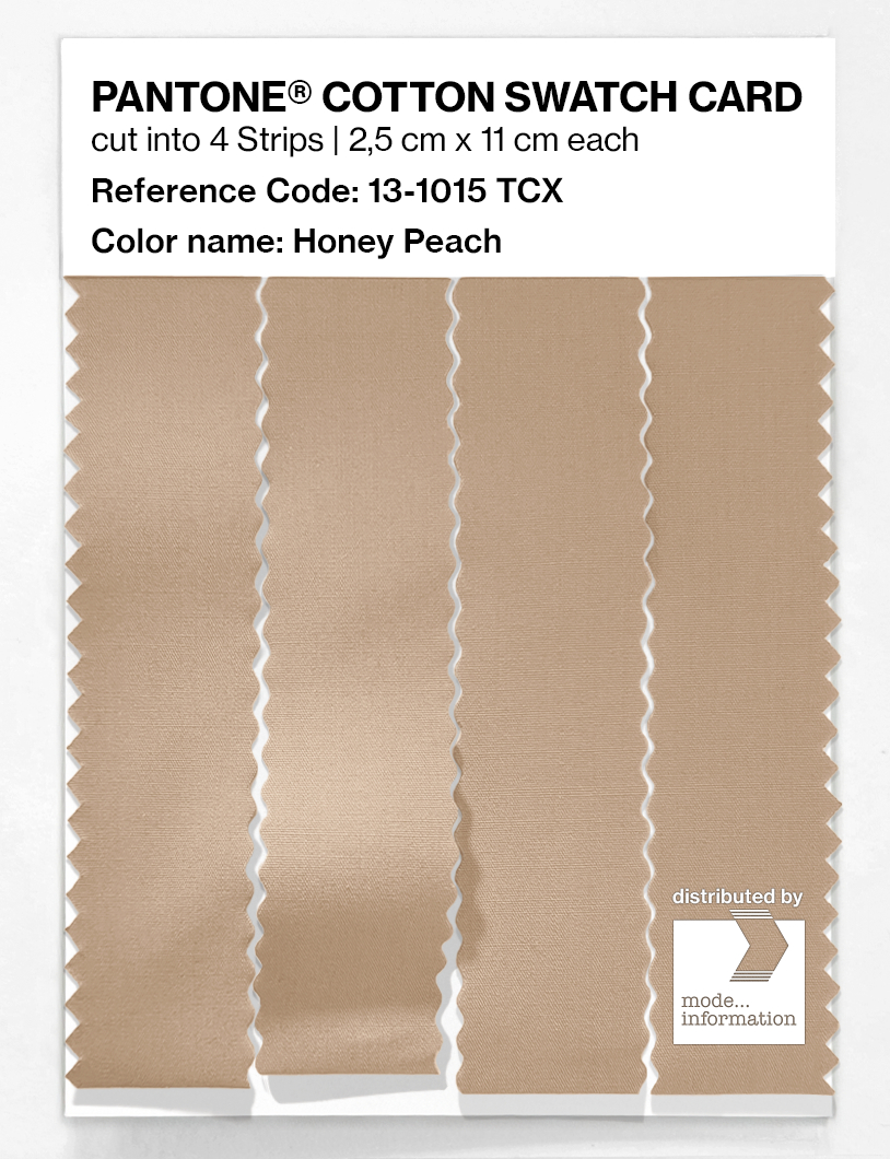 Product image 3 of the product “PANTONE® COTTON SWATCH CARD 13-1015 TCX Honey Peach ”