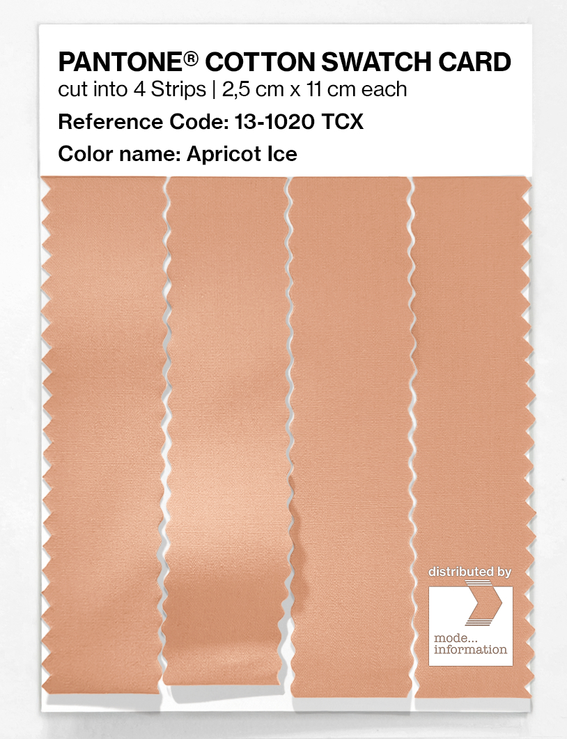 Product image 3 of the product “PANTONE® COTTON SWATCH CARD 13-1020 TCX Apricot Ice ”