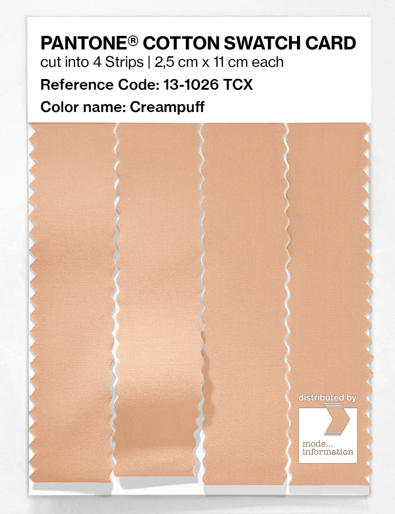 Artikelbild 3 des Artikels “PANTONE® COTTON SWATCH CARD 13-1026 TCX Creampuff “
