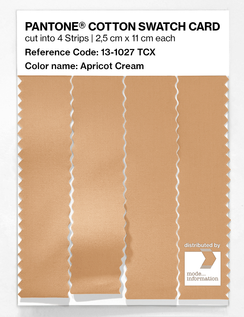 Artikelbild 3 des Artikels “PANTONE® COTTON SWATCH CARD 13-1027 TCX Apricot Cream “