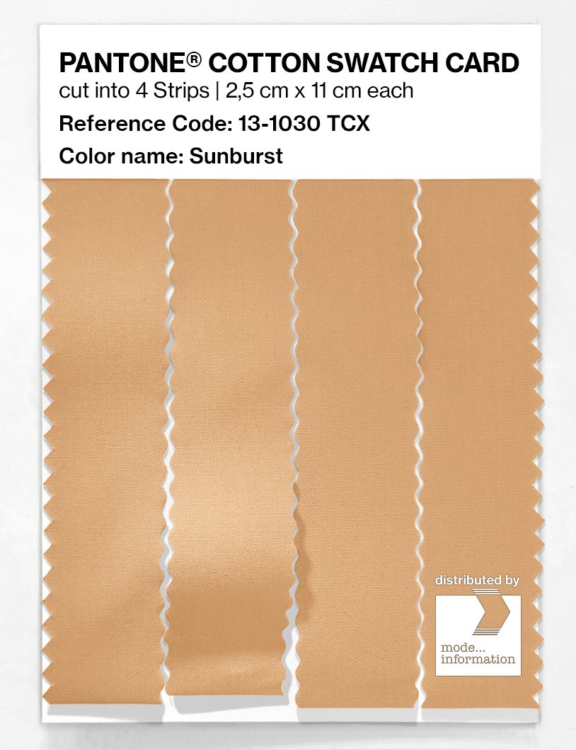 Product image 3 of the product “PANTONE® COTTON SWATCH CARD 13-1030 TCX Sunburst ”