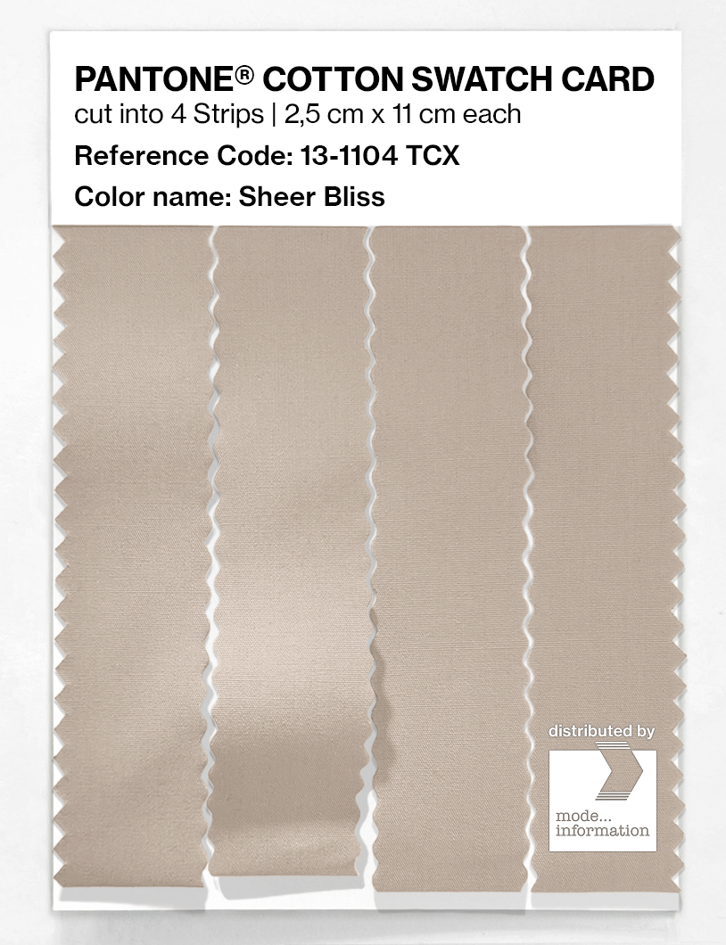 Product image 3 of the product “PANTONE® COTTON SWATCH CARD 13-1104 TCX Sheer Bliss ”